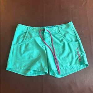 O’Neill Women’s Board Shorts Size M – Teal with Pink Tie 💥Buy 2 Get 1 Free